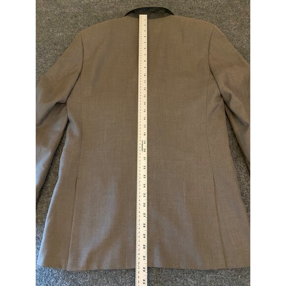 Nautica Slim Fit Sport Coat Mens 38L Mid-Brown/Taupe Two-Button Jacket Blazer - Picture 14 of 16